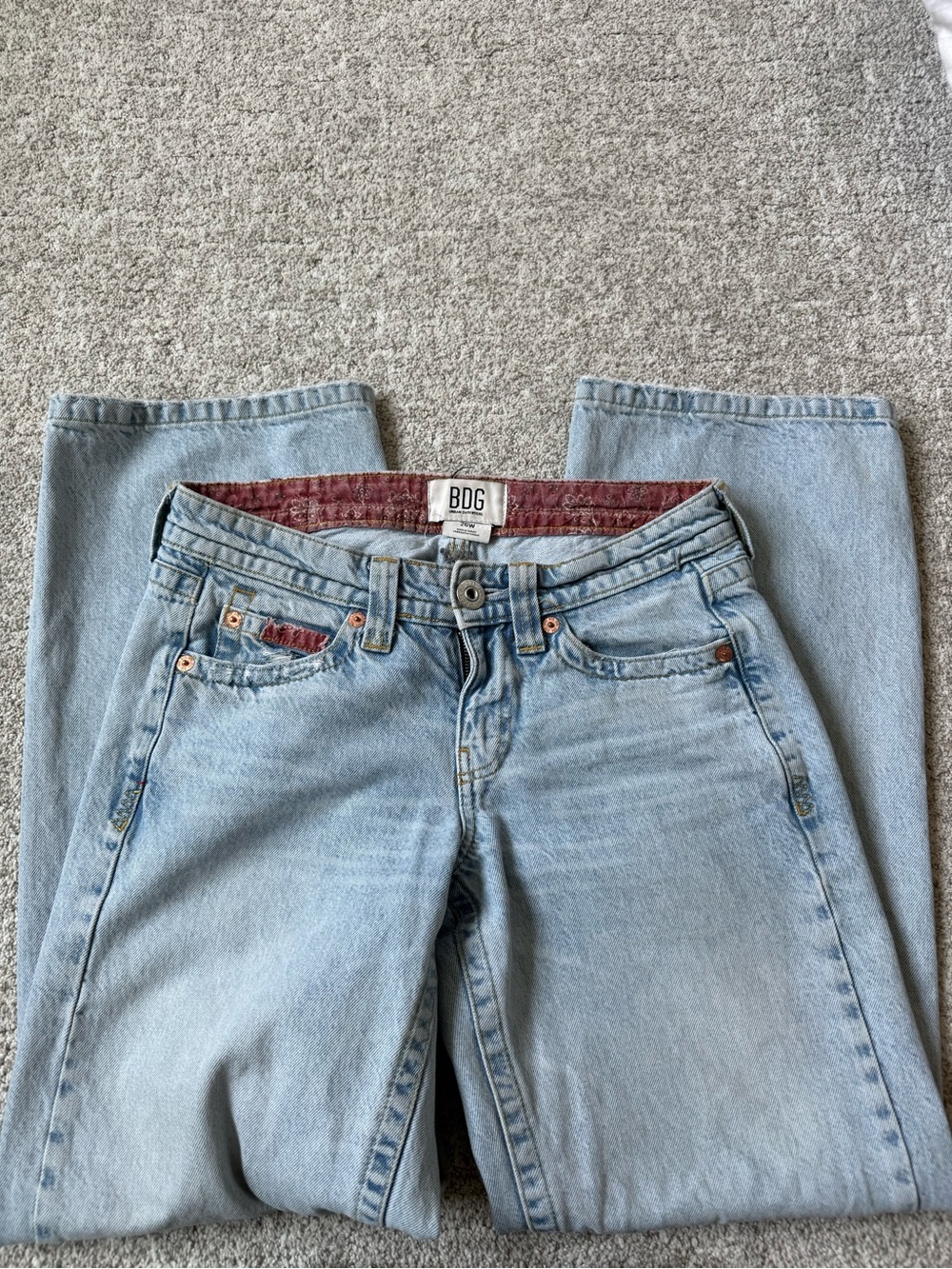 BDG Light Wash Straight-Leg Jeans in Light Blue